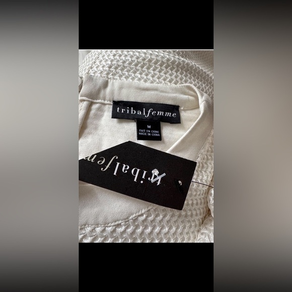 Gorgeous NWT Tribal Femme Sugar Knit Short Sleeve Dress Women’s SZ  Mediun - Picture 10 of 10